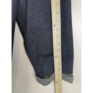 Vintage Marcona Women’s Wool & Alpaca Overcoat Gray with Green Cuffs Size 12 thumbnail 14