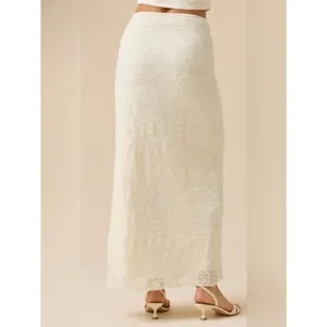Altar’d State Embroidered Mesh Lace Maxi Skirt NWT Small thumbnail 9