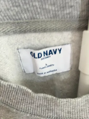 Old Navy SoComfy Long Sleeve Tunic Sweatshirt - L - Heather Grey thumbnail 7