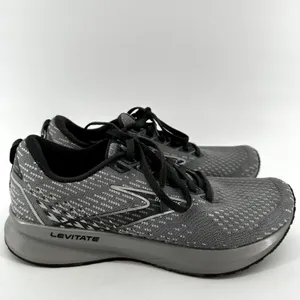 Brooks Levitate 5 Sneakers Shoes Low Top Running Grey Oyster Blackened Pearl 7.5 thumbnail 3