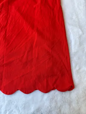 NWT Kate Spade x Target Red Scallop Hem Mini Dress thumbnail 3
