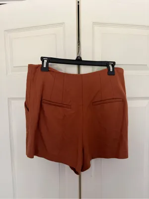 Veronica Beard Gables Short Golden Brown Shorts Pumpkin Orange Size 10 thumbnail 7