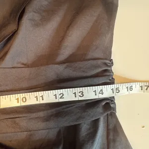 Miss Sixty M60 Black Ruched Dress Flutter Sleeve Mini Zip Up Cocktail Chic - M thumbnail 8