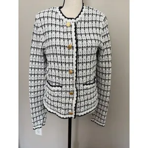 Nic+Zoe tweed sweater jacket size small thumbnail 7