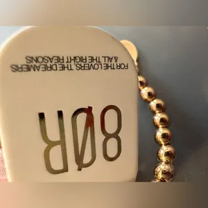 8 Other Reasons Gold Beaded Bracelets NWT thumbnail 4