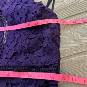 NWT Bardot Gemma lace dress purple‎ Sz 4 thumbnail 10