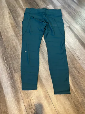 Lululemon Fast and Free High Rise Fleece Lined Leggings in Green Jasper thumbnail 4