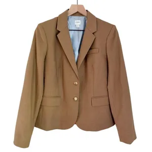 J. Crew Factory Wool Original Schoolboy Blazer Camel Brown Women’s Size 8 thumbnail 4
