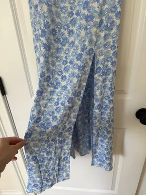 Reformation Haisley Dress Blue Daisy 4 thumbnail 6