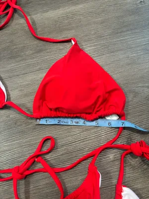 Amazon Red Triangle Bikini Set thumbnail 5
