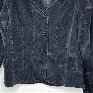 Vintage‎ Paris Blues Corduroy Jacket Black Size L thumbnail 3