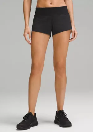 NEW Lululemon Speed Up Shorts Black High Waisted Athletic Running Shorts Size 10 thumbnail 1