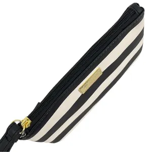 Betsey Johnson Signature Black & White Striped Luv Betsey Crossbody Wristlet thumbnail 5