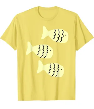 3 Yellow Fish TShirt Size M thumbnail 1