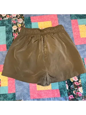 Reformation $98 Woman’s S Deadstock High Waisted Olive Green Stretch Short Small thumbnail 5