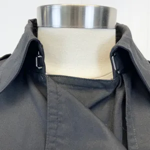 No Less Than Adrian Trench Coat Womens Large‎ Minimalist Preppy Academia thumbnail 7
