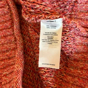 Faherty Saulsalito Sweater Cotton Open Knit Womens Size XS Pink thumbnail 6