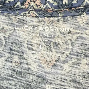 Lucky Brand Floral V-Neck Women's Top SZ:L thumbnail 6