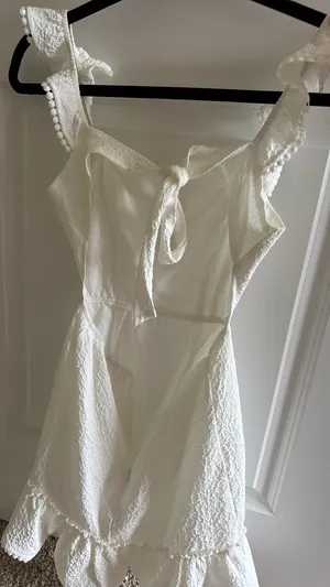 White Dress Shein thumbnail 3