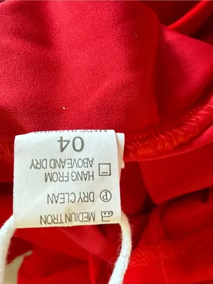 OYS Ruched Long Sleeve Dress Red Medium NWT thumbnail 6