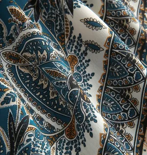 Cider X-small Blue and White Paisley Shorts thumbnail 5
