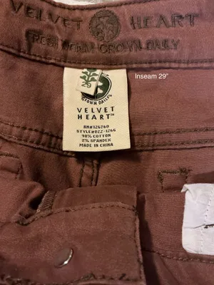 Velvet Heart Chestnut Brown Stretch Skinny Jeans Size 29 (Style DZZ-1266) thumbnail 3