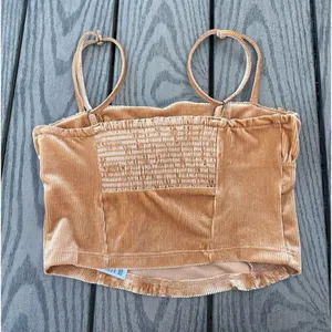 Urban Outfitters Brown Cropped Corset Tank Top NWT Size Medium Going Out Top thumbnail 2