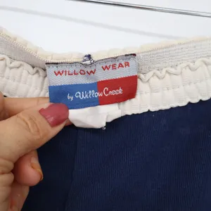 Willow Wear Track Pants Womens XL Navy Blue Side Stripe Vintage Good thumbnail 2