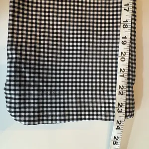 Autres Filles Houndstooth Pants Women M Black White Cropped Flare Stretch thumbnail 10
