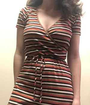 Striped Surplice Jumpsuit thumbnail 1