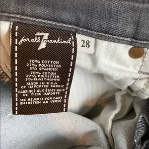7 For All Mankind Mid-Rise The Slim Cigarette Jeans, 28 thumbnail 9