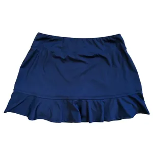 Tommy Bahama Golf Skort Womens Large Navy Blue Ruffle‎ Hem Athletic Skirt Shorts thumbnail 8