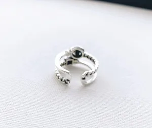 Smiley Face Silver Ring thumbnail 3