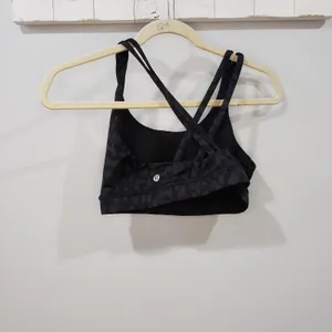 Lululemon Energy Bra Camo Deep Coal Medium Support Sports Bra Womens Size 8 thumbnail 3