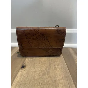 Patricia Nash Map Leather Wallet Brown Size 7x4.5 Vintage Style thumbnail 14