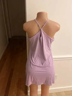 Halara Experience comfort and style with this elegant mauve sleepwear chemise. Perfect for a relaxing night in. thumbnail 10