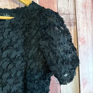 Lulus Black Always For You Black Puff Sleeve‎ Mini Dress Size Small thumbnail 5