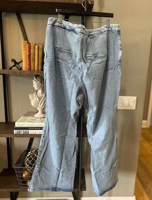 Good American Good Flare Trouser Indigo 551 Blue Womens Size 24 thumbnail 7