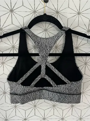 Lululemon Strappy Back Crackle Print Bra thumbnail 5