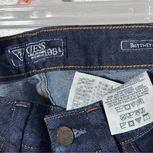 Guess Women Dark Blue Denim Jeans Britney Boot‎ size 28 thumbnail 3