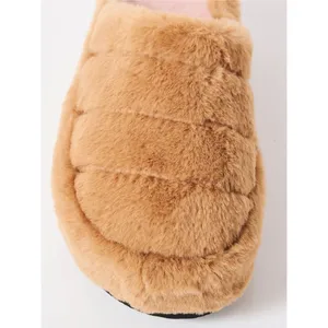 NWOT Free People - It’s A Vibe Platform Slippers Teddy Tan – Size 10 thumbnail 10
