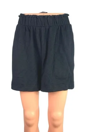 Free People Strada Black Elastic Waist Wide Leg Casual Lounge Beach Shorts Sz XS thumbnail 1