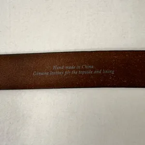 Leather Belt Men's Size 36 Brown Classic Handmade Heavy Duty Dress thumbnail 4