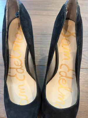 Sam Edelman Black Suede Pointed Toe Stiletto Pumps Size 7.5 - C61-014 thumbnail 9