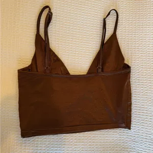 Brown Satin Going Out Top thumbnail 3