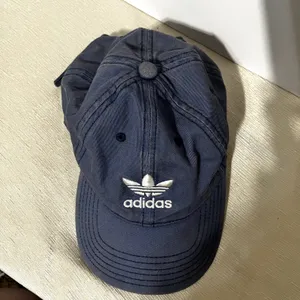 Adidas Originals Blue Baseball Cap‎ Hat trefoil cotton adjustable adult O/S thumbnail 3