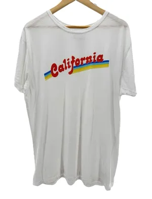 One Gun Ranch‎ Malibu California Crewneck Short Sleeve Graphic T-Shirt White XL thumbnail 1
