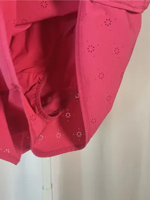 Yogalicious Summersalt Running Medium Bright Pink Eyelet Athletic Shorts Gym thumbnail 3