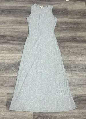 See You Monday Heather Gray Maxi Ribbed Tank Dress thumbnail 1
