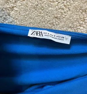 ZARA Halter Top Blue thumbnail 4